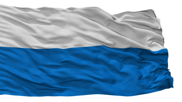 istock Koszalin City Flag, Poland, Isolated On White Background 1028919890