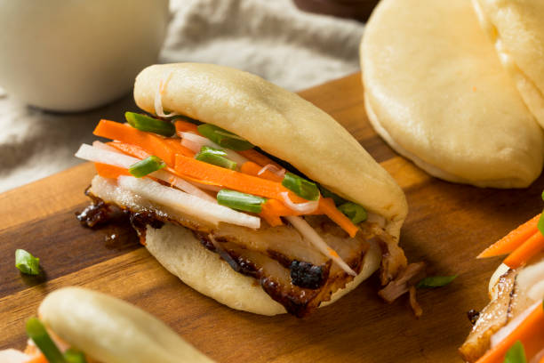 istock Homemade Steamed Pork Belly Bao Buns 1028920402