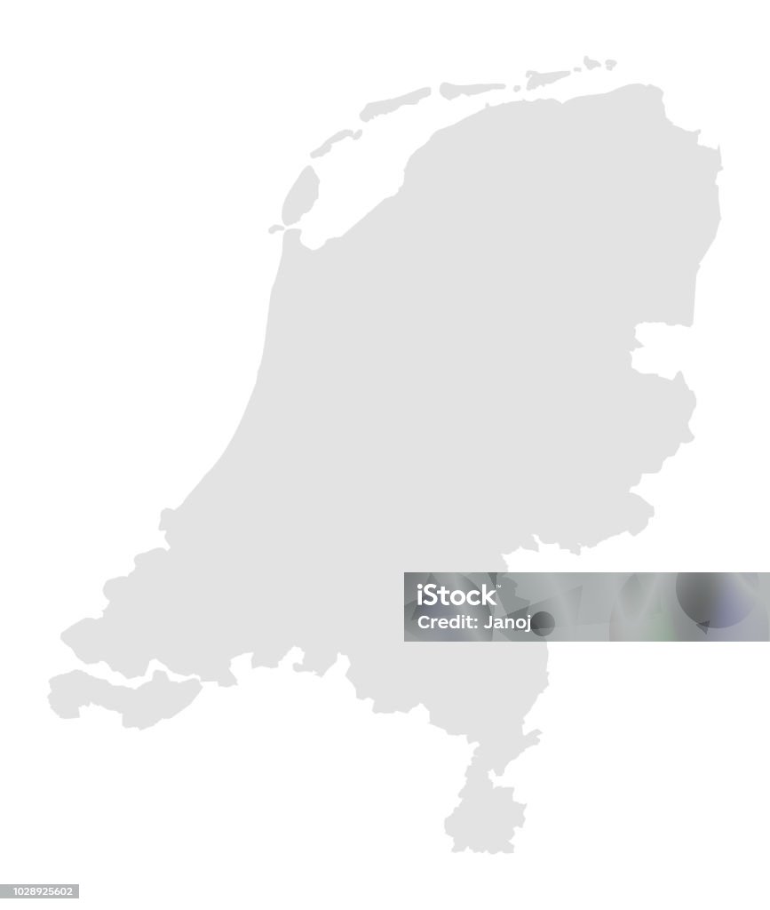 Nitherlands vector map Netherlands stock vector