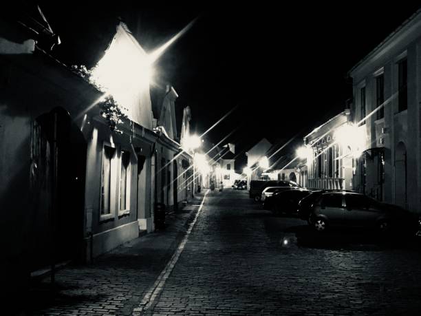 istock Medieval Street at Night 1028939422