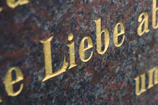 istock liebe - love written in a german tomb 1028939704
