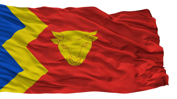 istock Birmingham City Flag, Uk, Isolated On White Background 1028939966