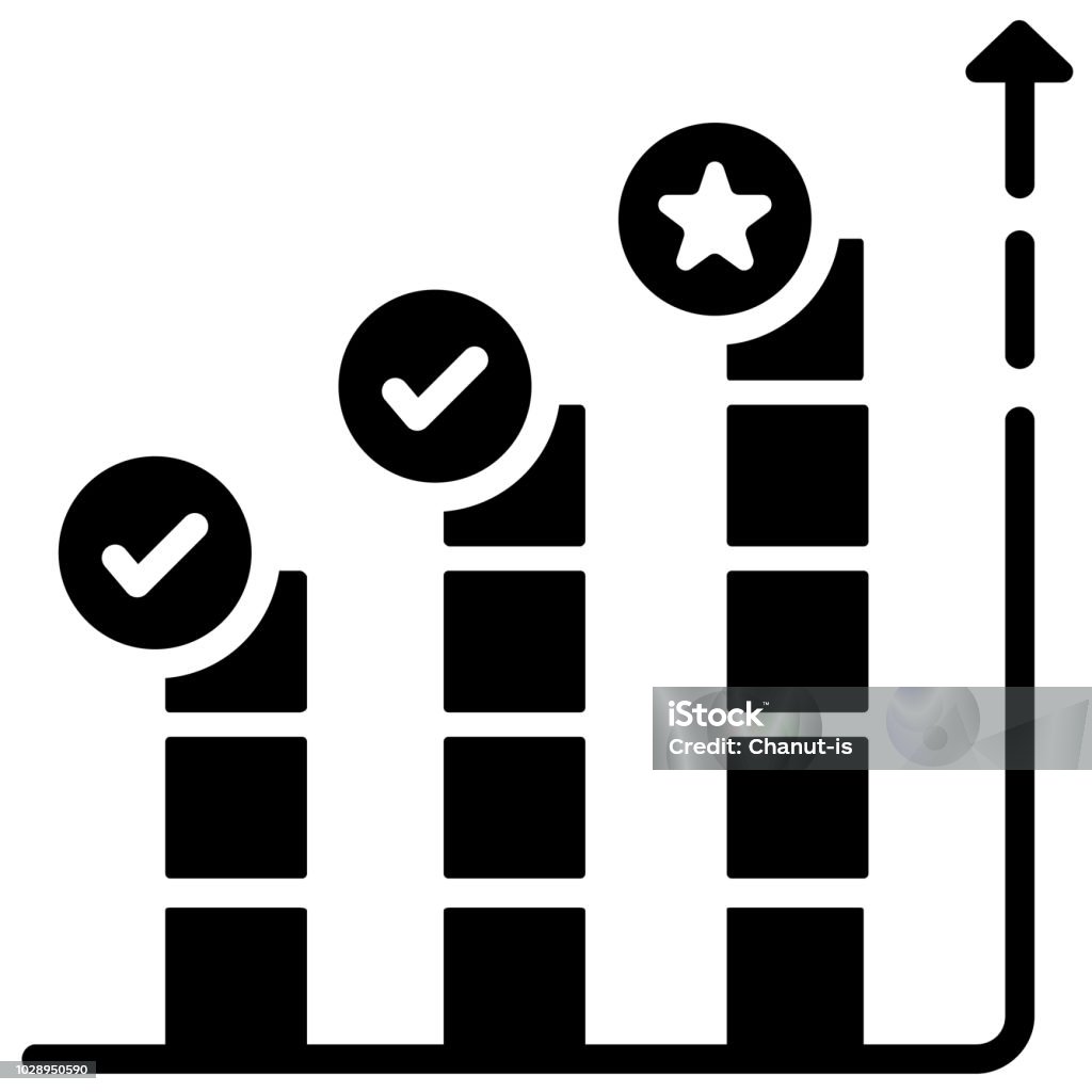 Graph Stock Image Income Income Graph Solid Illustration Stock Illustration - Download Image Now ...