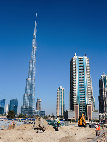 Burj Khalifa The Worlds Tallest Tower At Downtown Burj Dubai In Dubai Uae  Stock Photo - Download Image Now - iStock