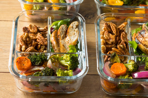 istock Homemade Keto Chicken Meal Prep 1028956724