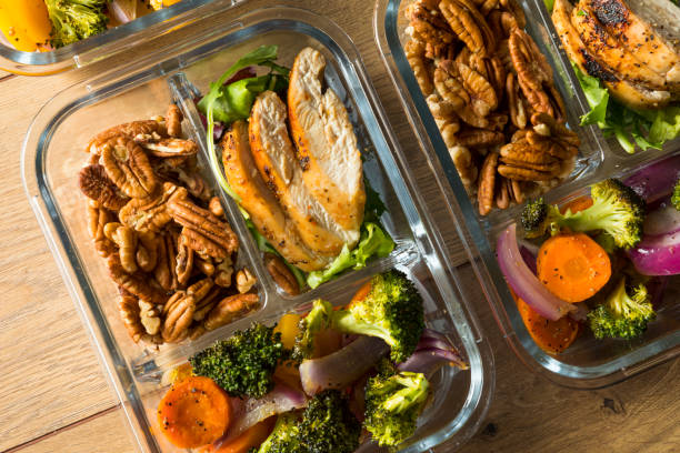 istock Homemade Keto Chicken Meal Prep 1028957176