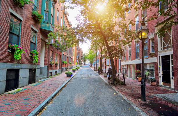 istock Boston Beacon Hill at sunset 1028957624