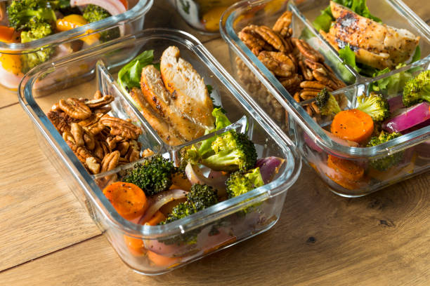 istock Homemade Keto Chicken Meal Prep 1028962404