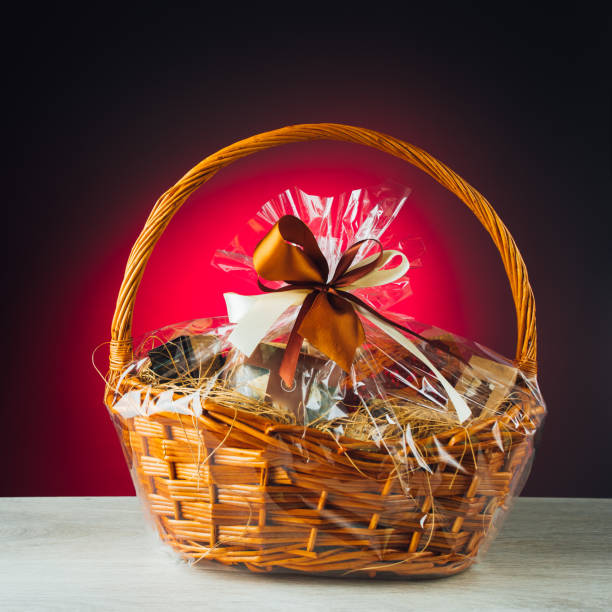 istock gift basket on purple background 1028966970