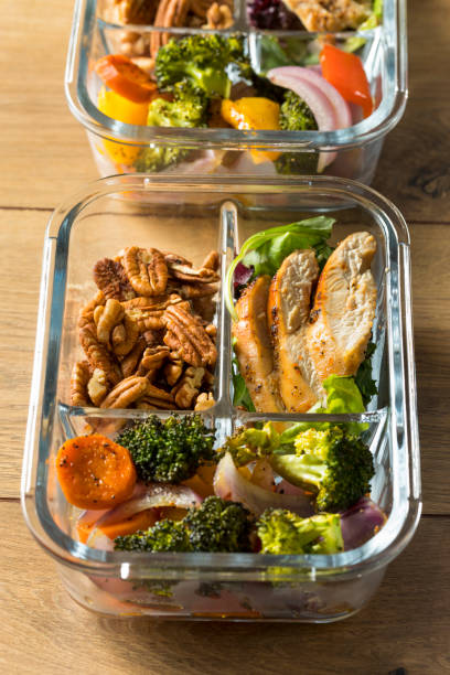 istock Homemade Keto Chicken Meal Prep 1028967014