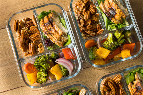 istock Homemade Keto Chicken Meal Prep 1028967082