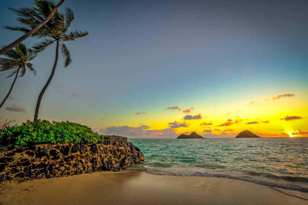 istock Lanikai sunrise behind Na Mokulua 1028975242