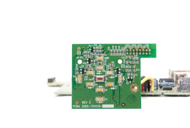istock Circuit board isolated against white background 1029000518
