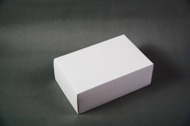 istock Empty Package white cardboard box or tray  for product on grey background. 1029035740