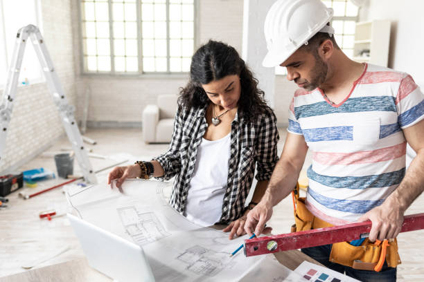 istock Woman making home improvement 1029035934
