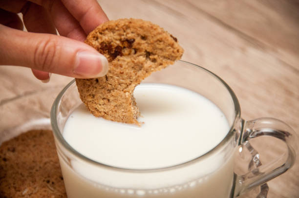 istock Cookies and milk - Cup with milk 1029041838