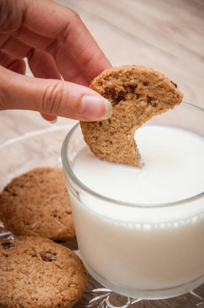 istock Cookies and milk - Cup with milk 1029049348