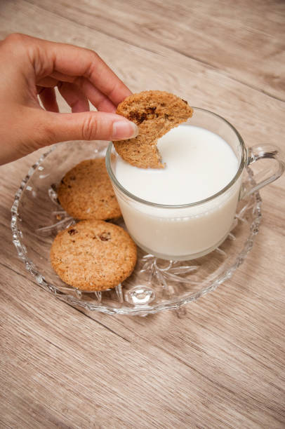 istock Cookies and milk - Cup with milk 1029054384