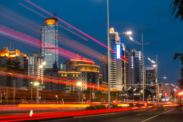 istock Twilight over Nanning, China Central Business District 1029056902