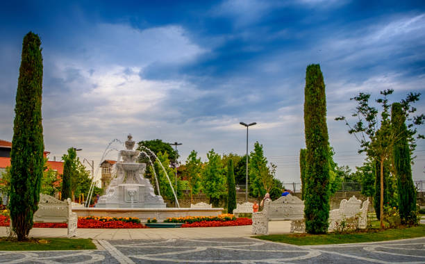 istock Istanbul. Fountain in the park 1029057366