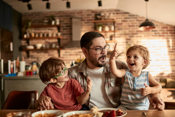 istock Family enjoying breakfast 1029059868