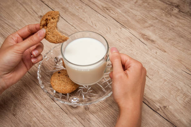 istock Cookies and milk - Cup with milk 1029062430