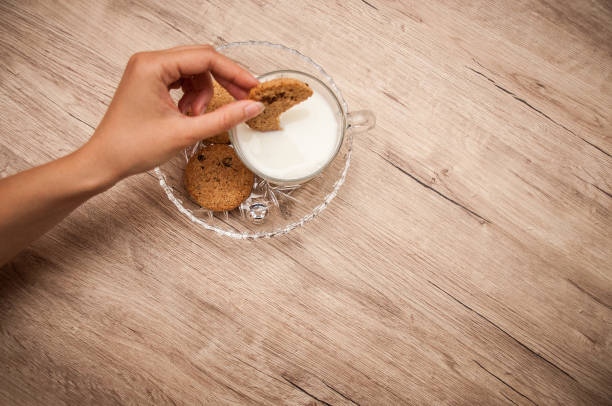 istock Cookies and milk - Cup with milk 1029064748
