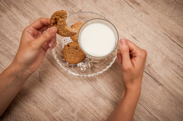 istock Cookies and milk - Cup with milk 1029064836