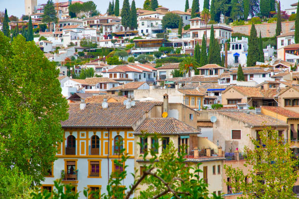 Granada streets in a historic city center