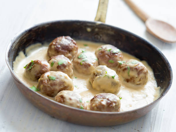 istock rustic swedish meatballs in a pan 1029101646