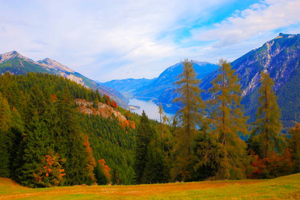 istock Achensee turquoise lake from above Tirol Karwendel alps - Austria 1029103486