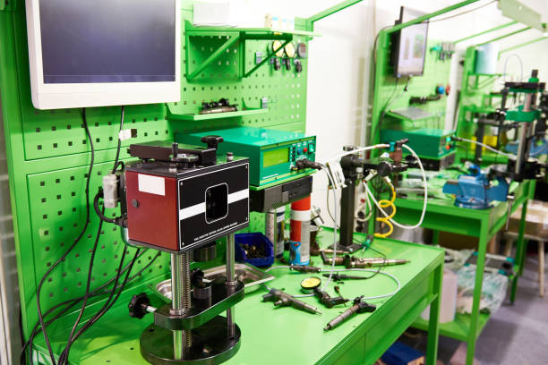 istock Workplace for control of fuel injectors 1029109810