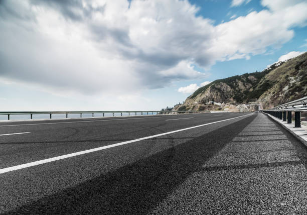 istock empty coastal road,auto advertising backplate 1029114760