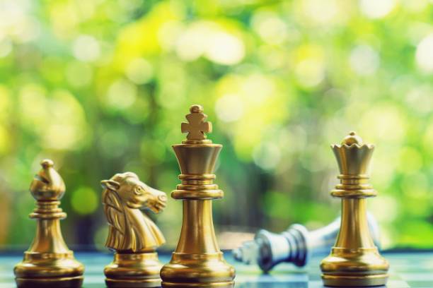 istock Chess board game, business competitive concept, copy space 1029117022