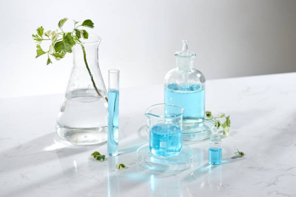 istock laboratory glass equipment with natural ingredients on white background 1029124346