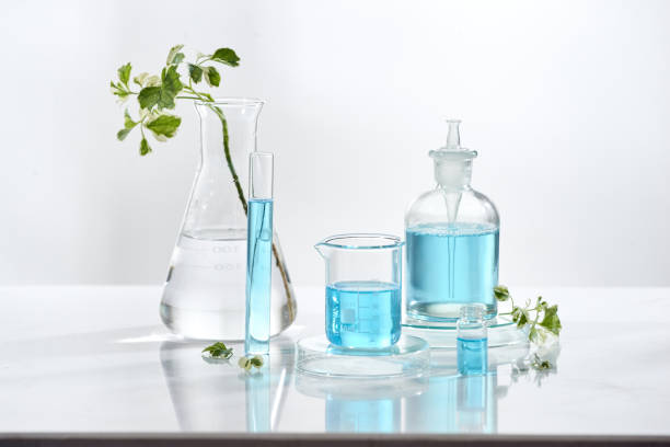 istock laboratory glass equipment with natural ingredients on white background 1029124348