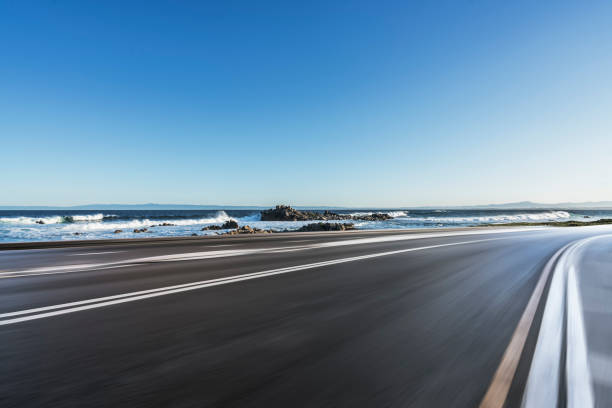 istock blurred motion coastal road against sky 1029128092