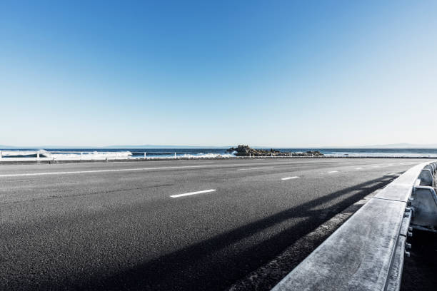 istock tarmac road at coast against sky 1029128356