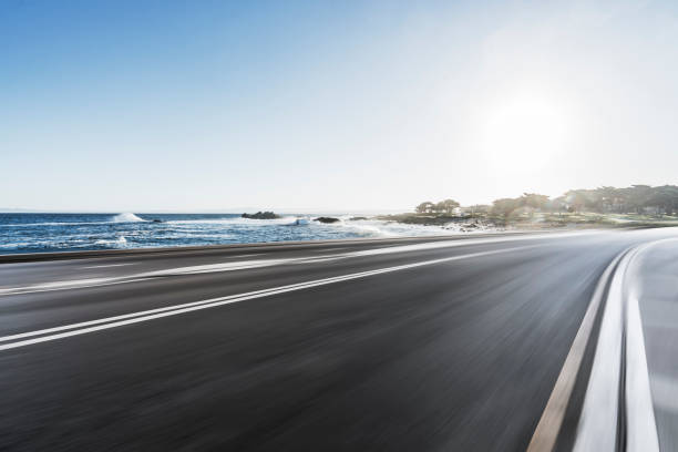 istock blurred motion coastal road against sky 1029130762