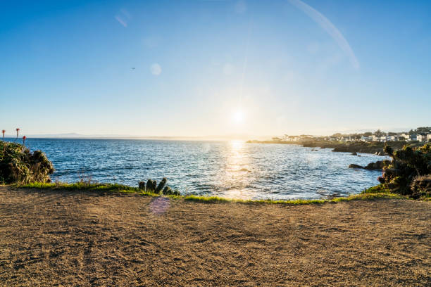 istock a sand trail along the coastline,California 1029135556