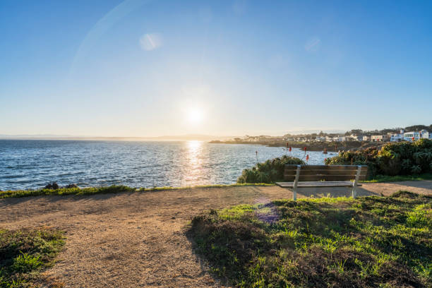 istock a sand trail along the coastline,California 1029135558