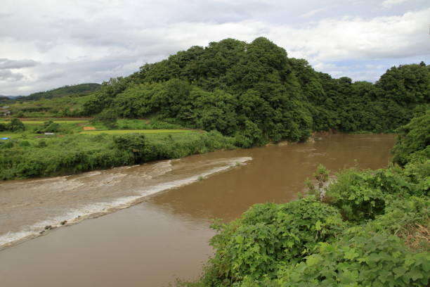 istock Mogami river in Oe, Yamagata, Japan 1029143878