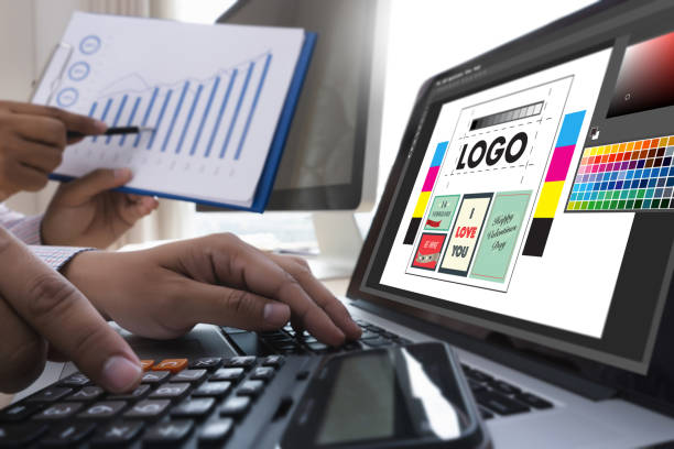 istock Creative Designer Graphic at work. Color swatch samples, Illustrator Graphic designer working digital tablet and computer 1029143906