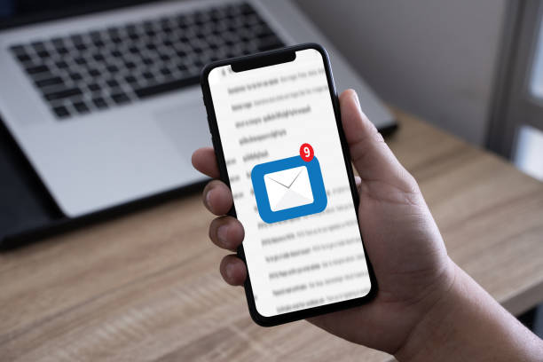 istock Mail Communication Connection message to mailing contacts phone Global Letters Concept 1029143964