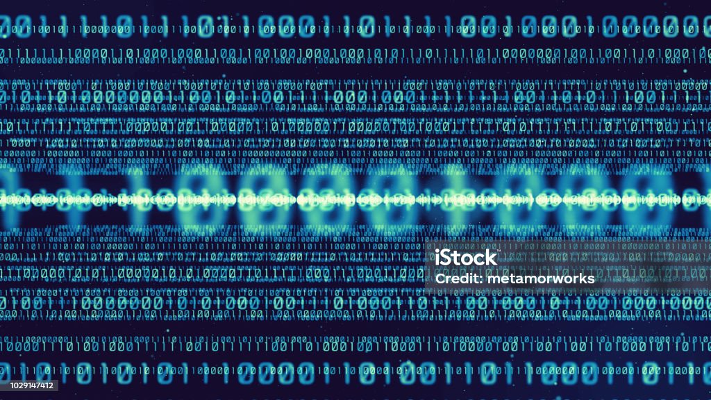 Digital Binary Code Text Digital Binary Code Concept Stock Photo - Download Image Now - Abstract ...