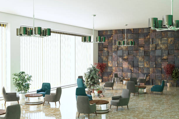 istock Modern Waiting Lounge / Lobby Interior Scene 1029169586