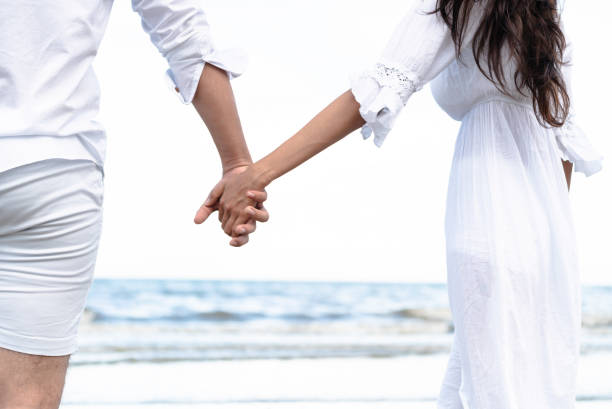 istock Couple going honeymoon on tropical beach in summer 1029172816