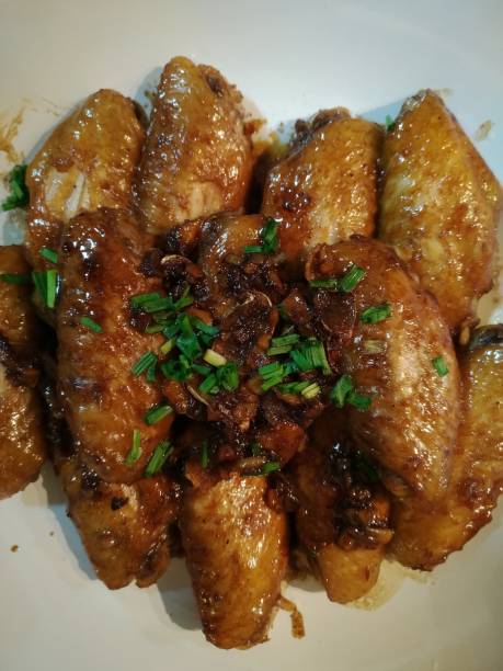 istock Baked chicken wings with spice 1029176476