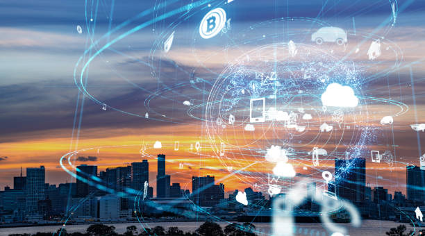 istock Smart city and IoT (Internet of Things) concept. ICT (Information Communication Technology). 1029185986