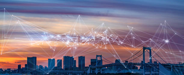 istock Smart city and telecommunication concept. 1029186022